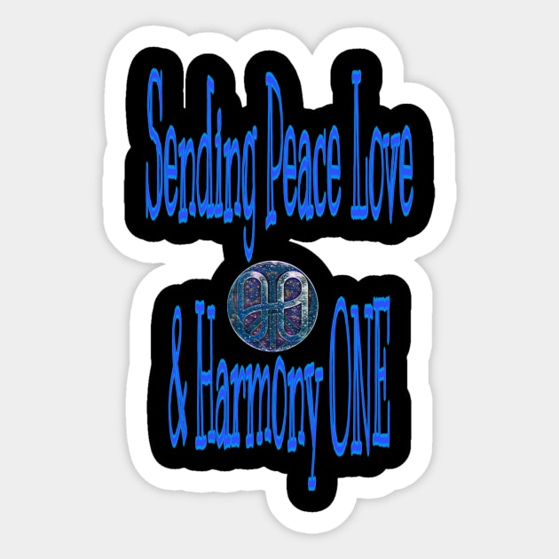 Sending Peace Love & Harmony ONE Sticker by Peace Love and Harmony